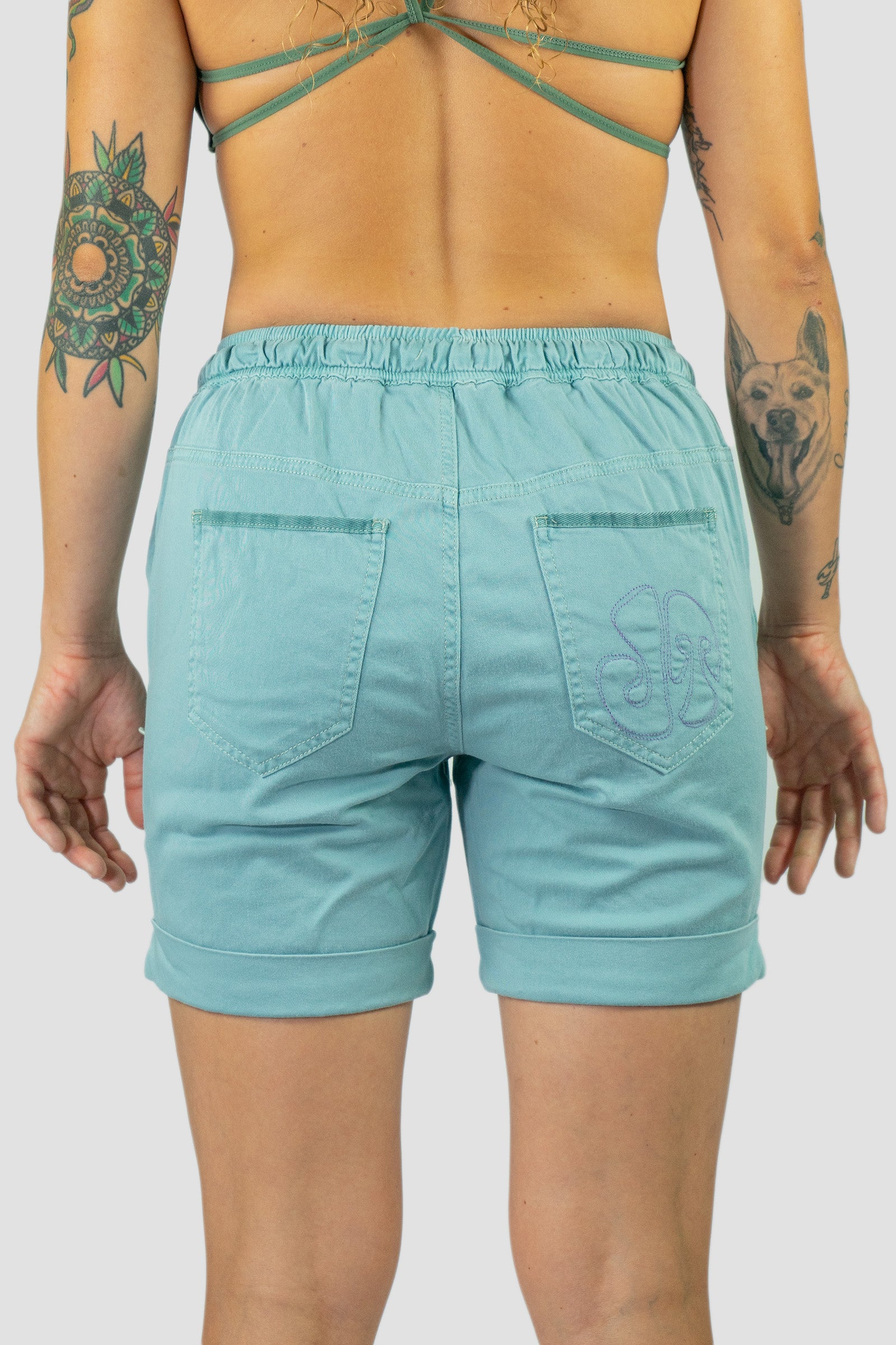 Pantalón Escalada - Trekking Shira Short Verde Mujer