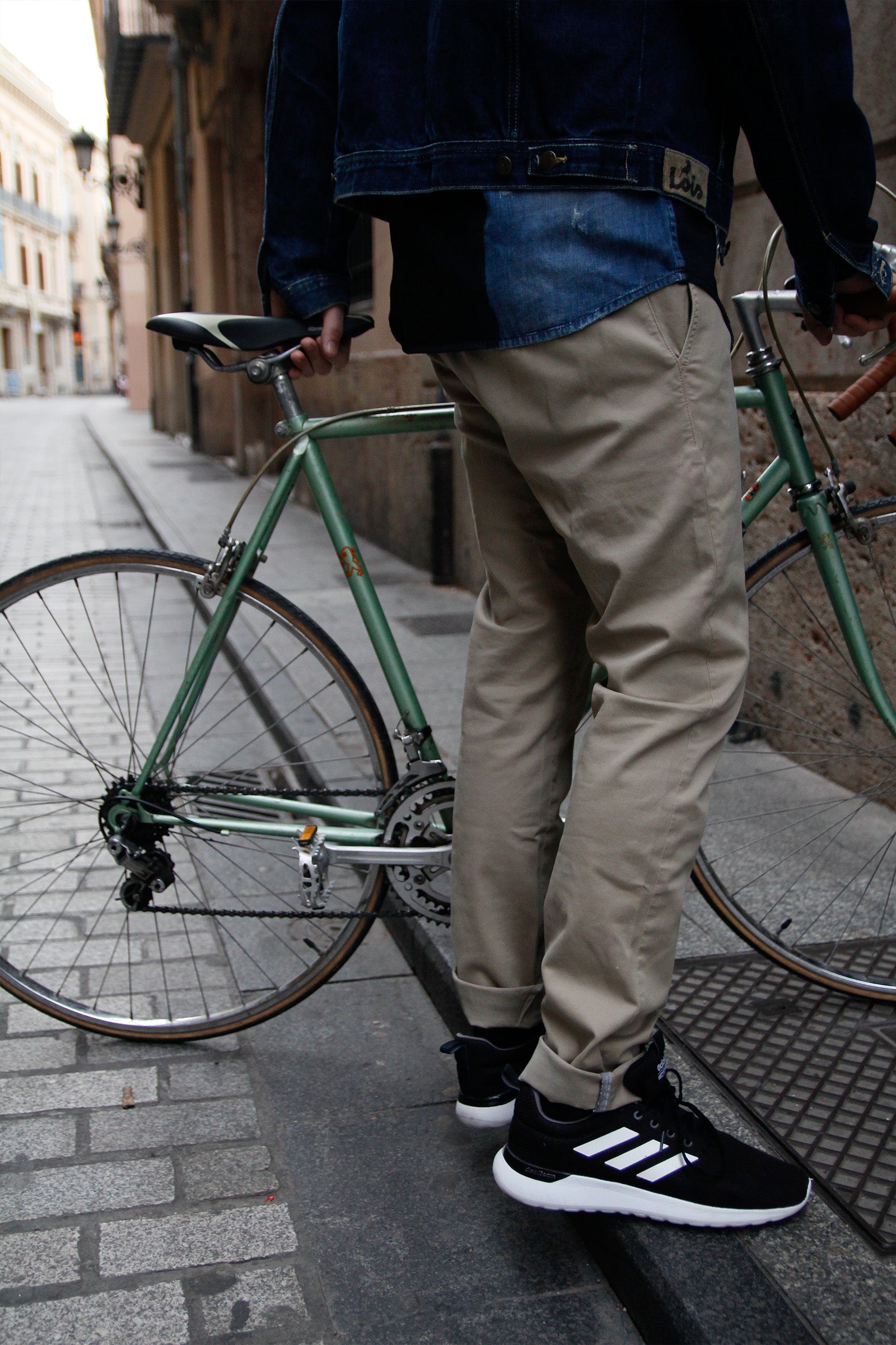 Amsterdam Beige men's urban cycling trousers WR