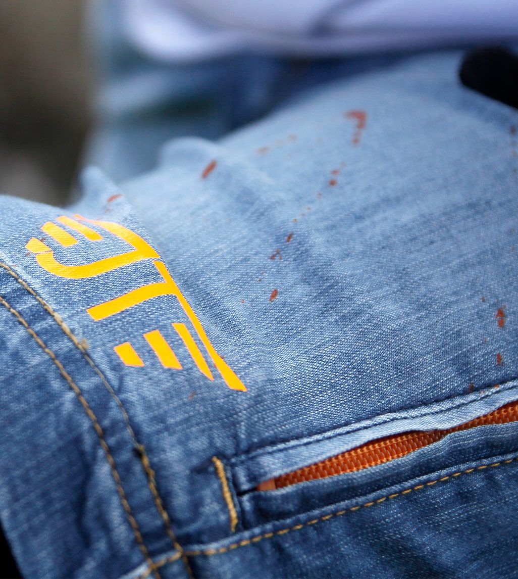 Pantalón Mountain Bike (MTB) Heras Jeans Fluor