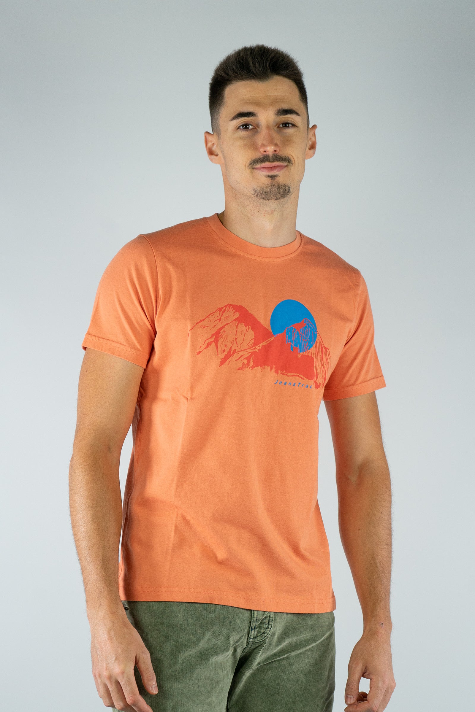 Camiseta Algodón Orgánico Sunset Salmon