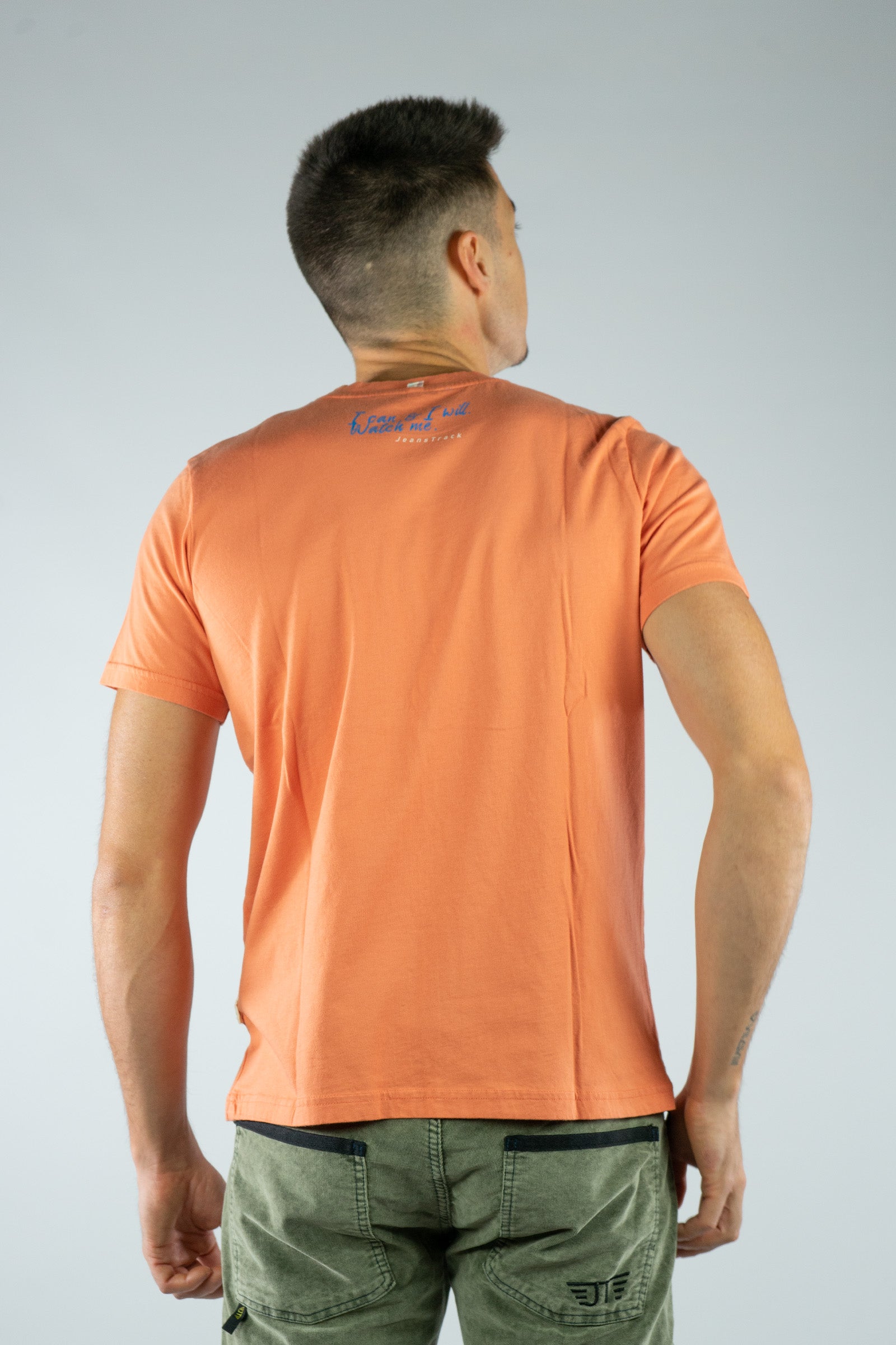 Camiseta Algodón Orgánico Sunset Salmon