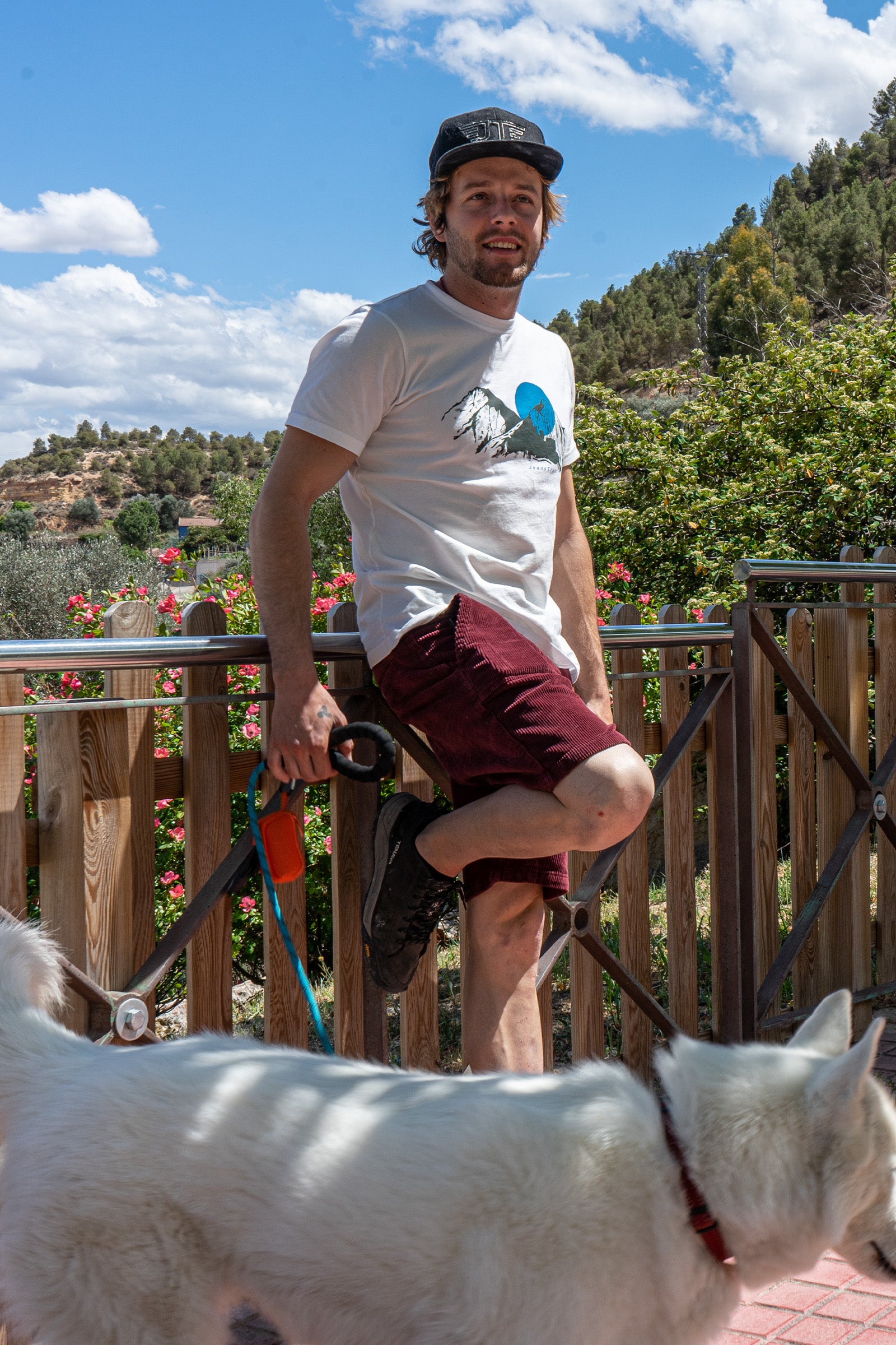 Camiseta Algodón Orgánico Sunset White