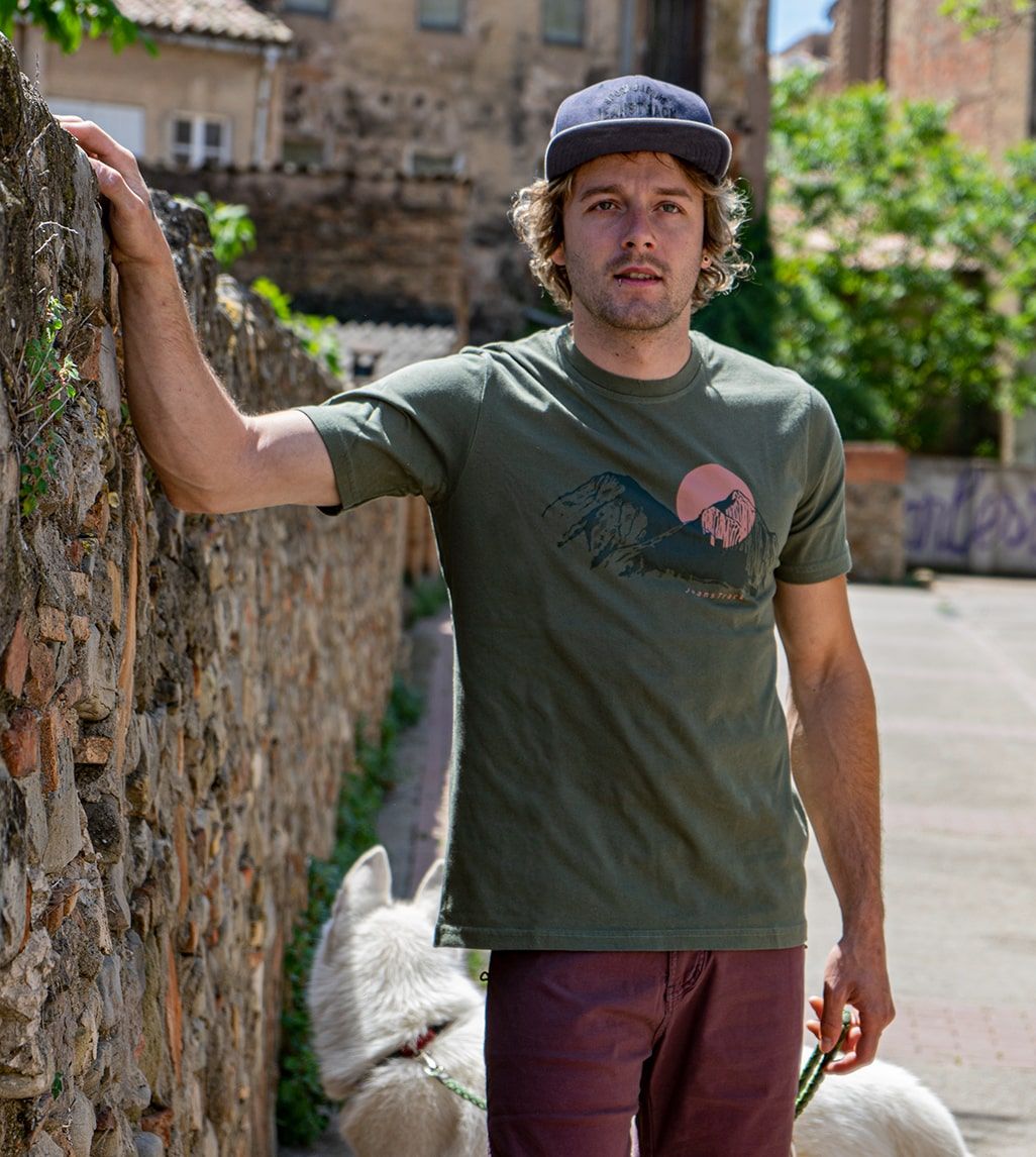 Camiseta Algodón Orgánico Sunset Khaki