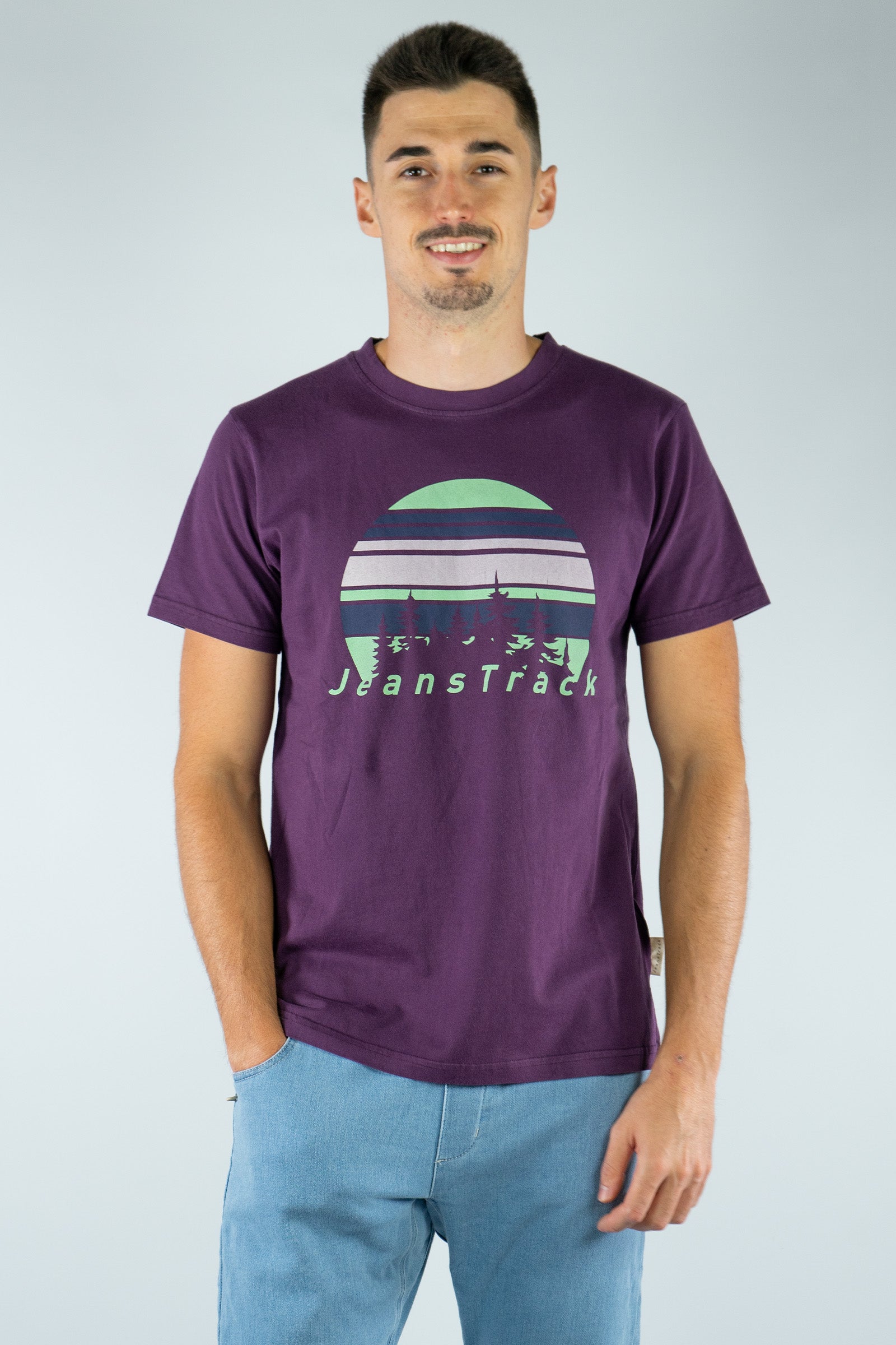 Camiseta Algodón Orgánico Fir Maroon