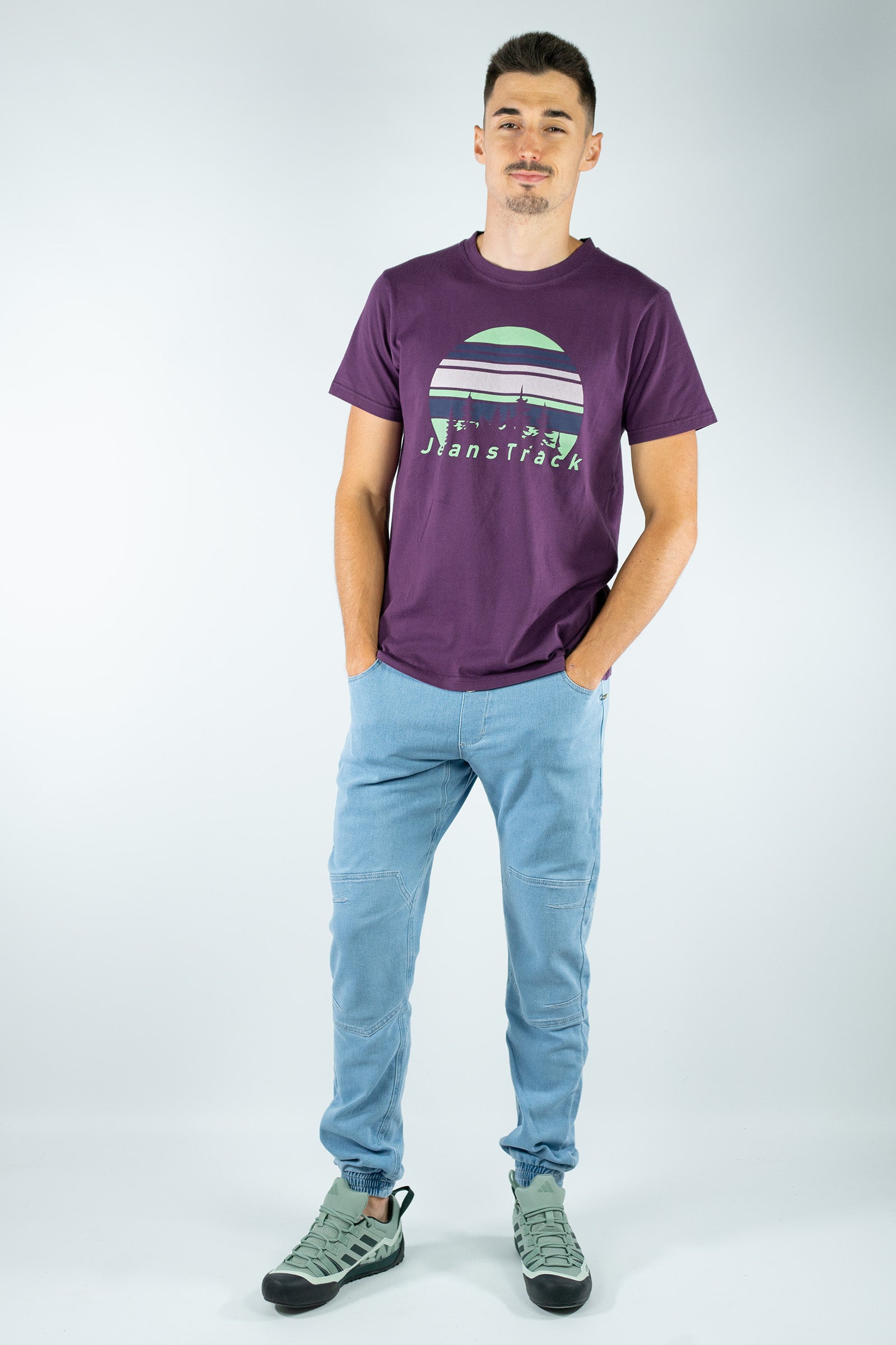 Camiseta Algodón Orgánico Fir Maroon