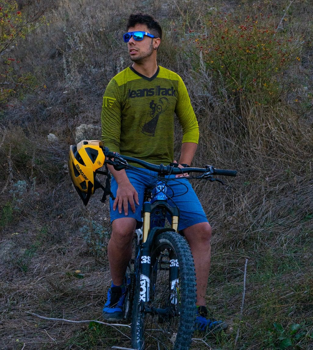 Camiseta Técnica MTB Bike & Beer Khaki 3/4