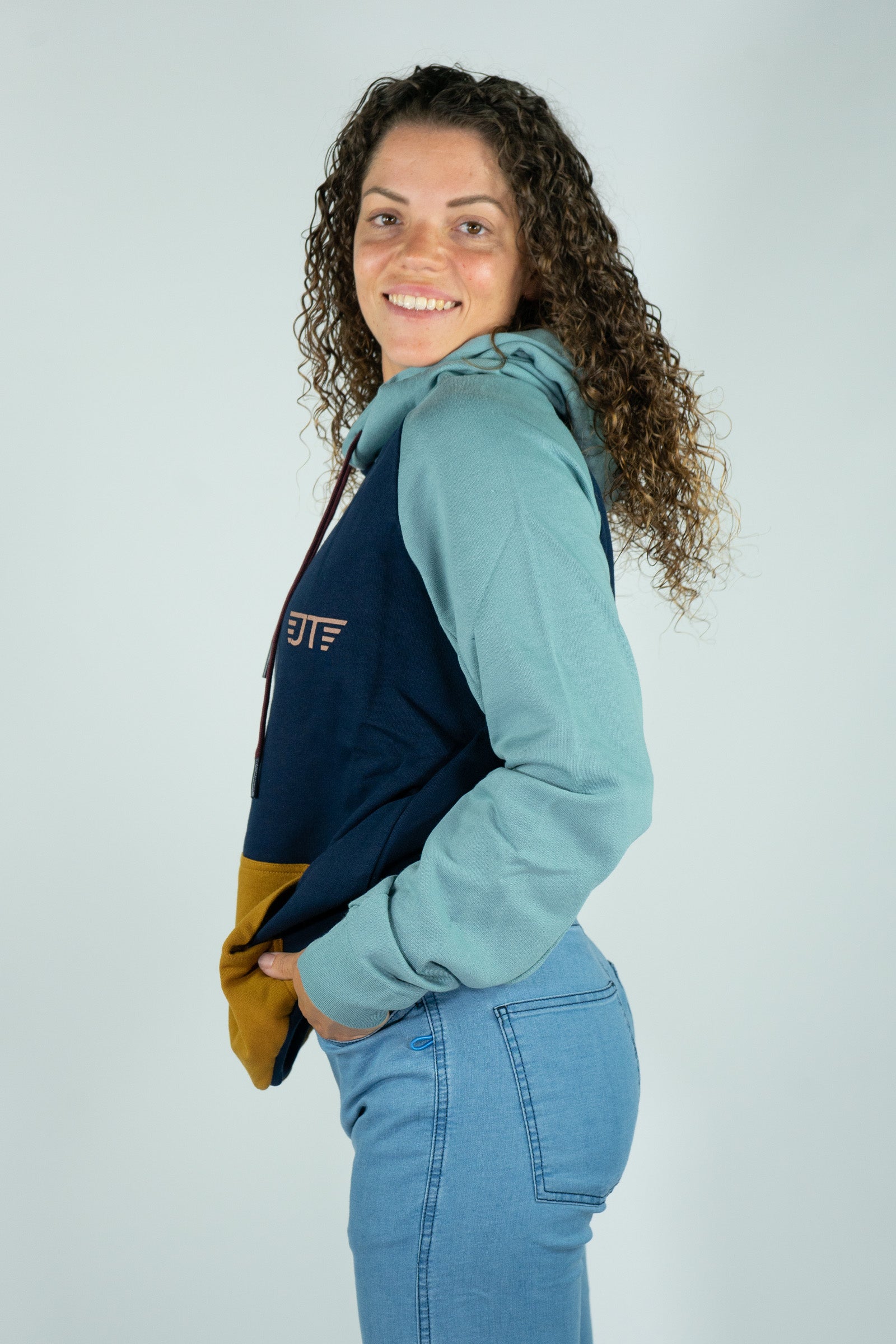 Sudadera Algodón Orgánico Hill Navy Mujer