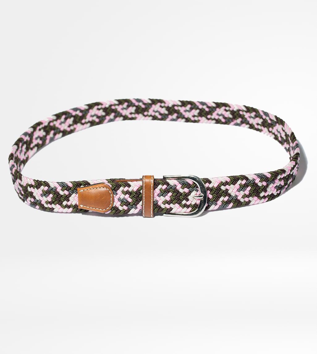 Cinturón Rosa - Negro Mujer