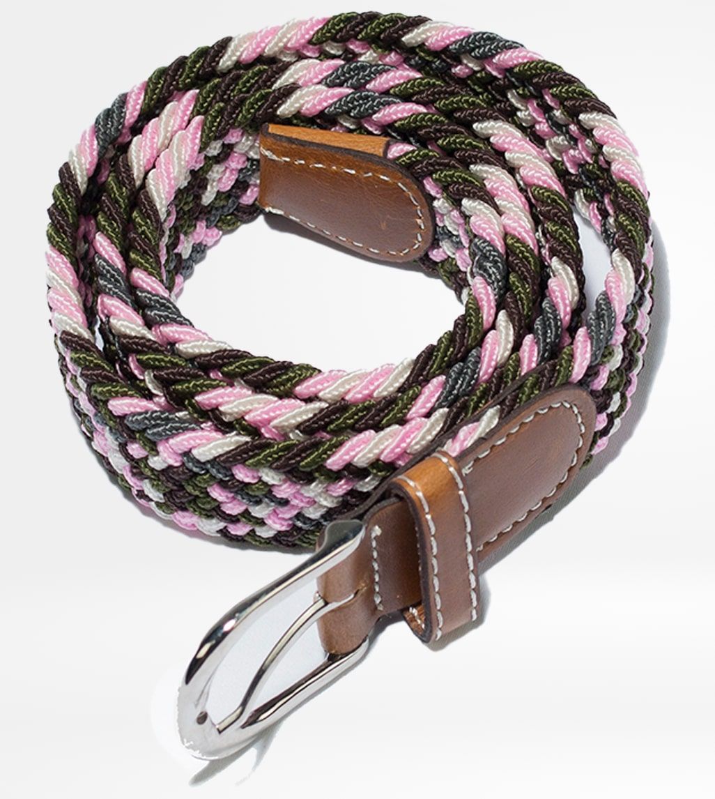 Cinturón Rosa - Negro Mujer