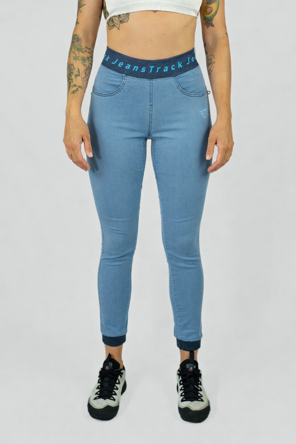 Pantalón Escalada - Trekking Dena Jeans Bleach Mujer