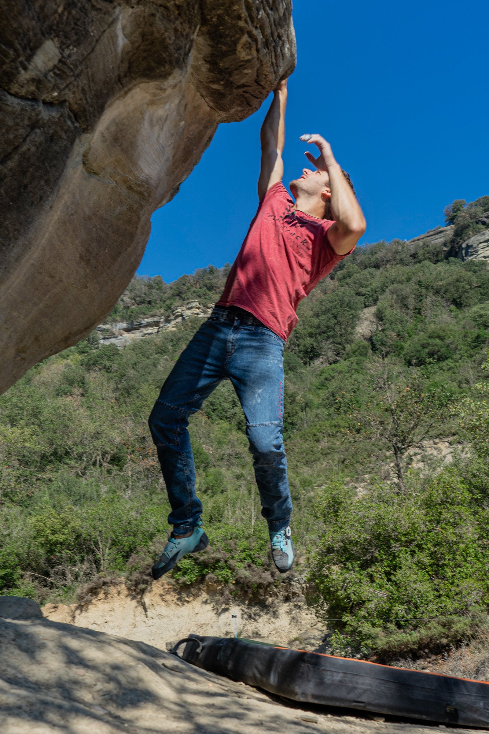 Pantalón Escalada - Trekking Roca Jeans Basalto Hombre