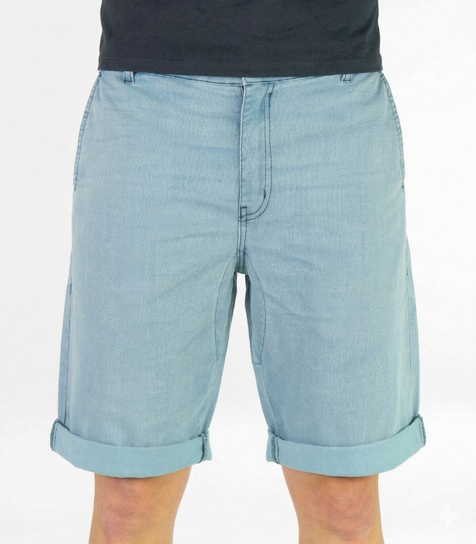 Pantalón Ciclismo Urbano Utrecht Short Jeans Bleach Hombre