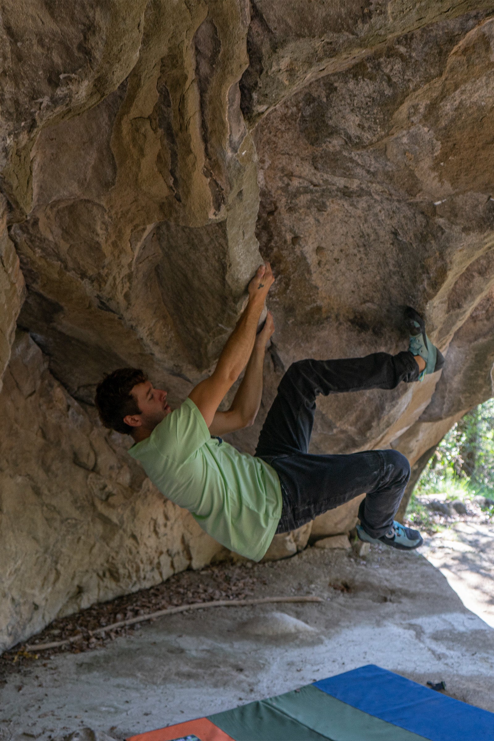 Pantalón Escalada - Trekking Roca Jeans Melanita Hombre