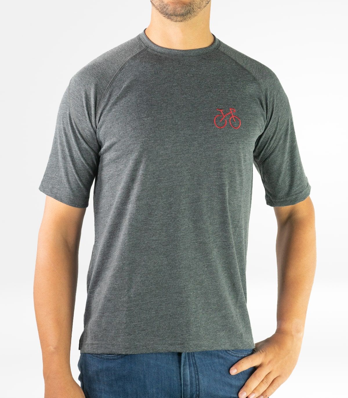 Milan Grey men's cotton T-shirt Seaqual