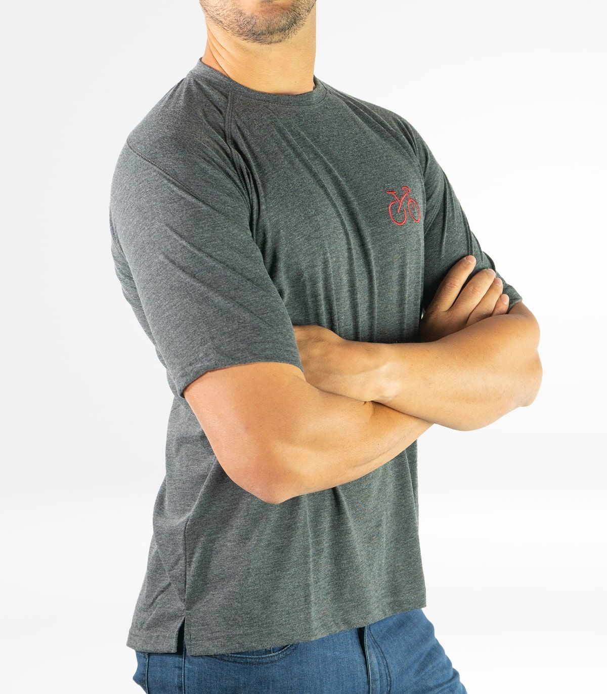 Milan Grey men's cotton T-shirt Seaqual