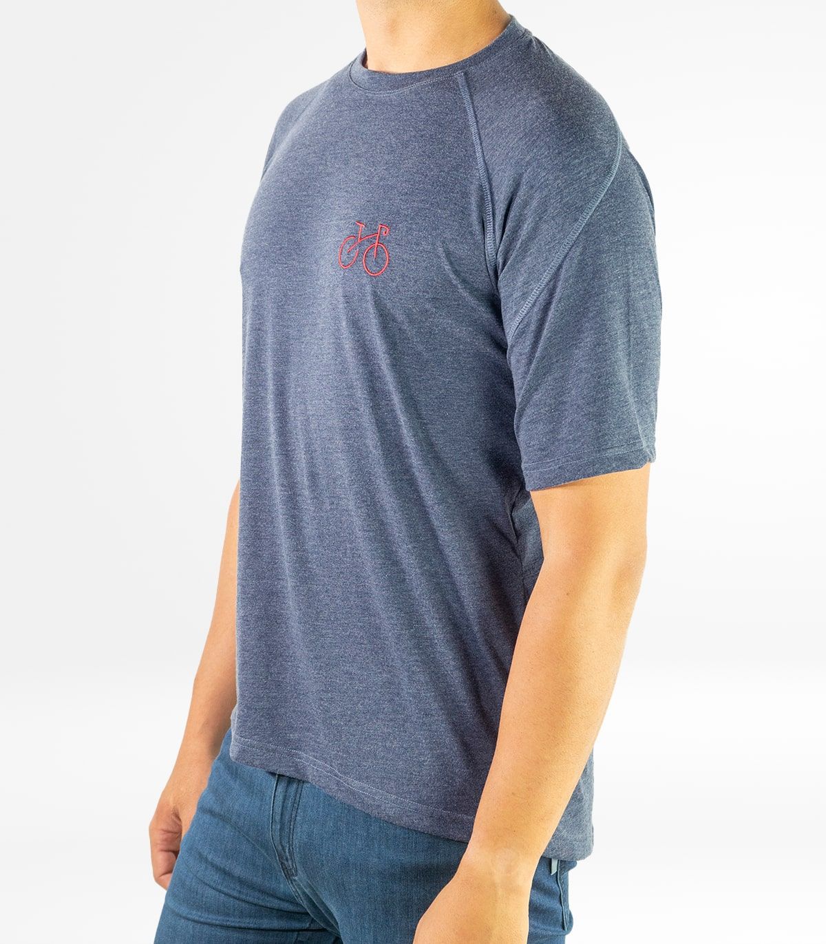 Milan Navy men's cotton T-shirt Seaqual