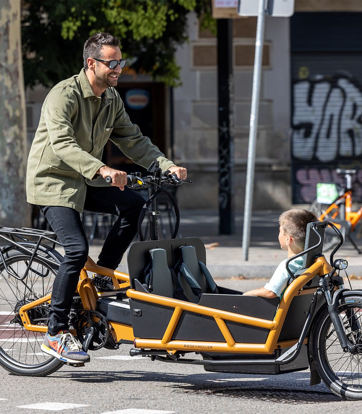 Chaqueta Ciclismo Urbano Dublin Khaki WR Hombre