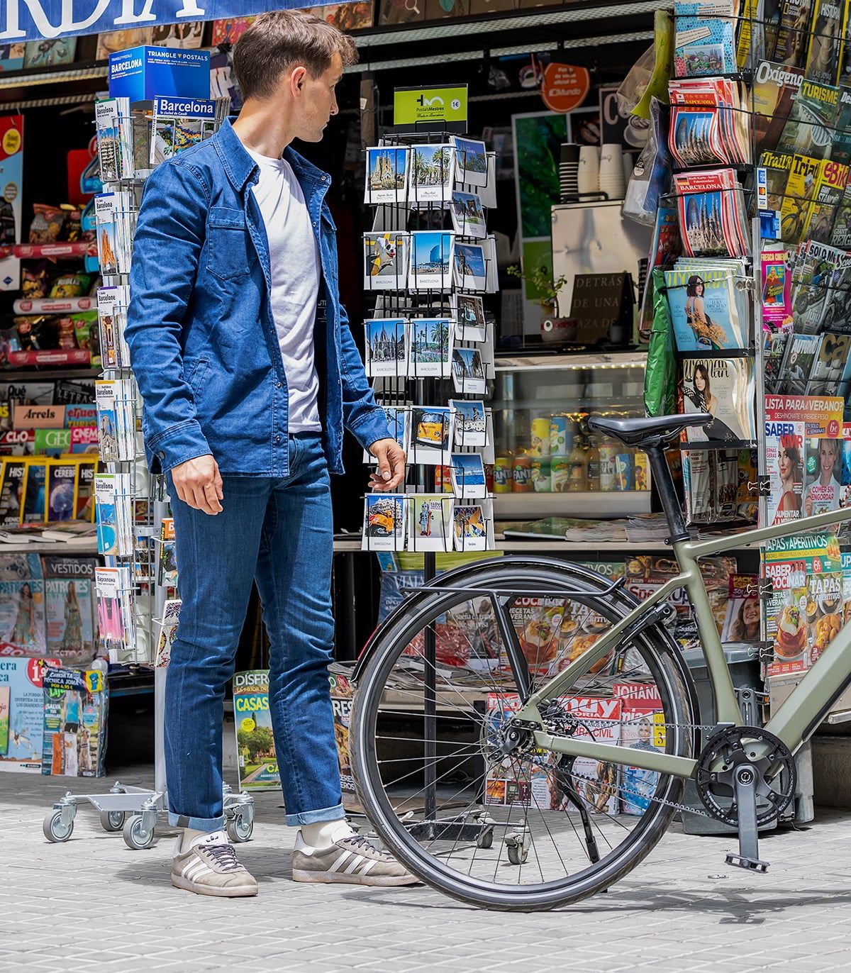 Chaqueta Ciclismo Urbano Praga Jeans Stone WR Hombre