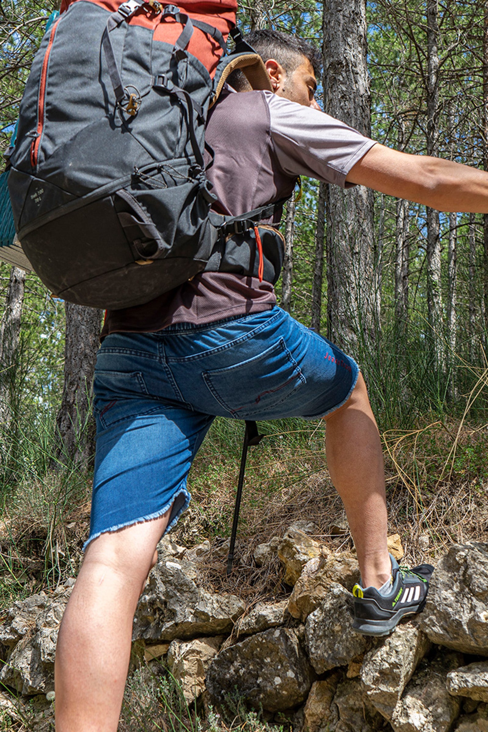Pantalón Escalada Montes Short Jeans Iris Hombre