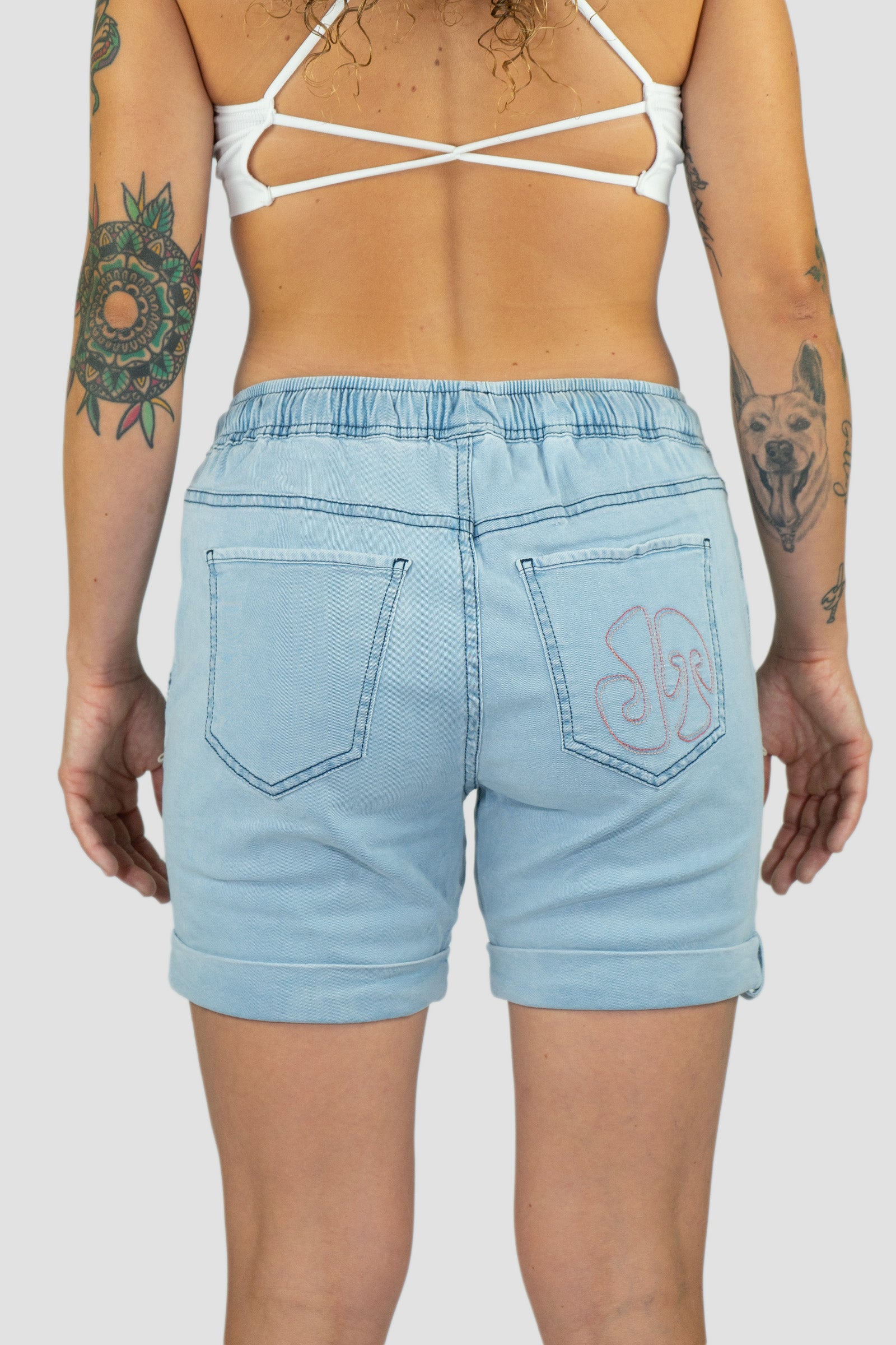Pantalón Escalada Shira Short Jeans Aciano Mujer