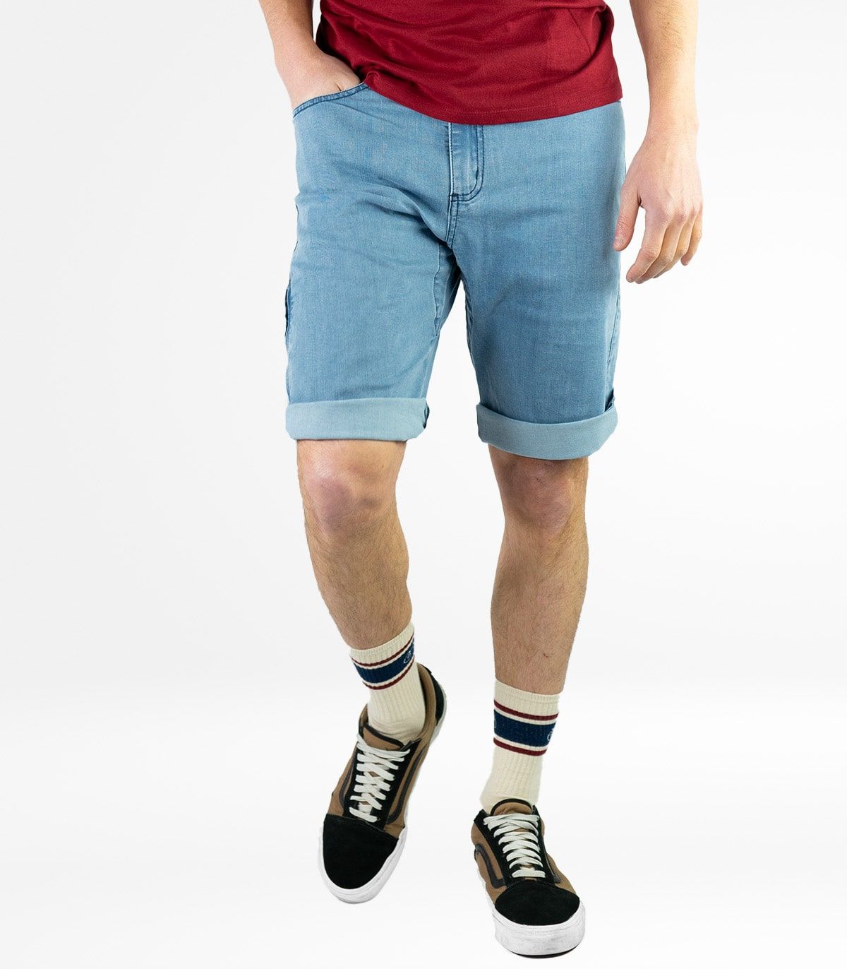 Pantalón Ciclismo Urbano Gante Jeans Bleach Hombre