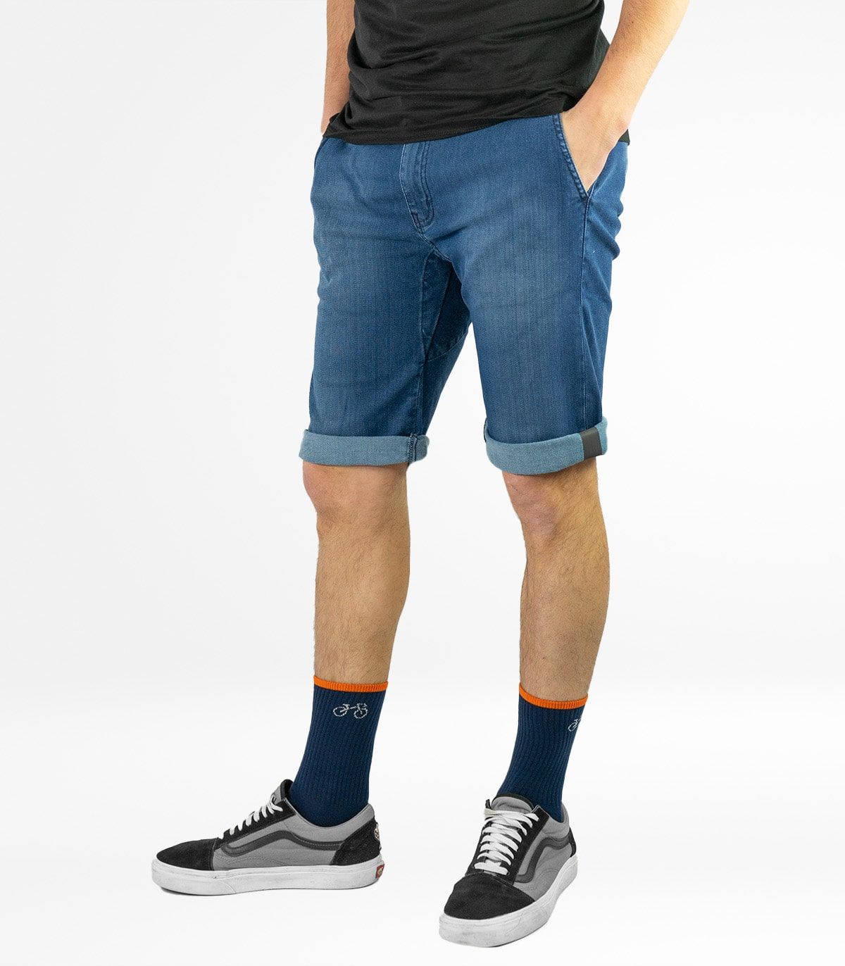 Pantalon Cyclisme Urbain Utrecht Short Jeans Stone Homme