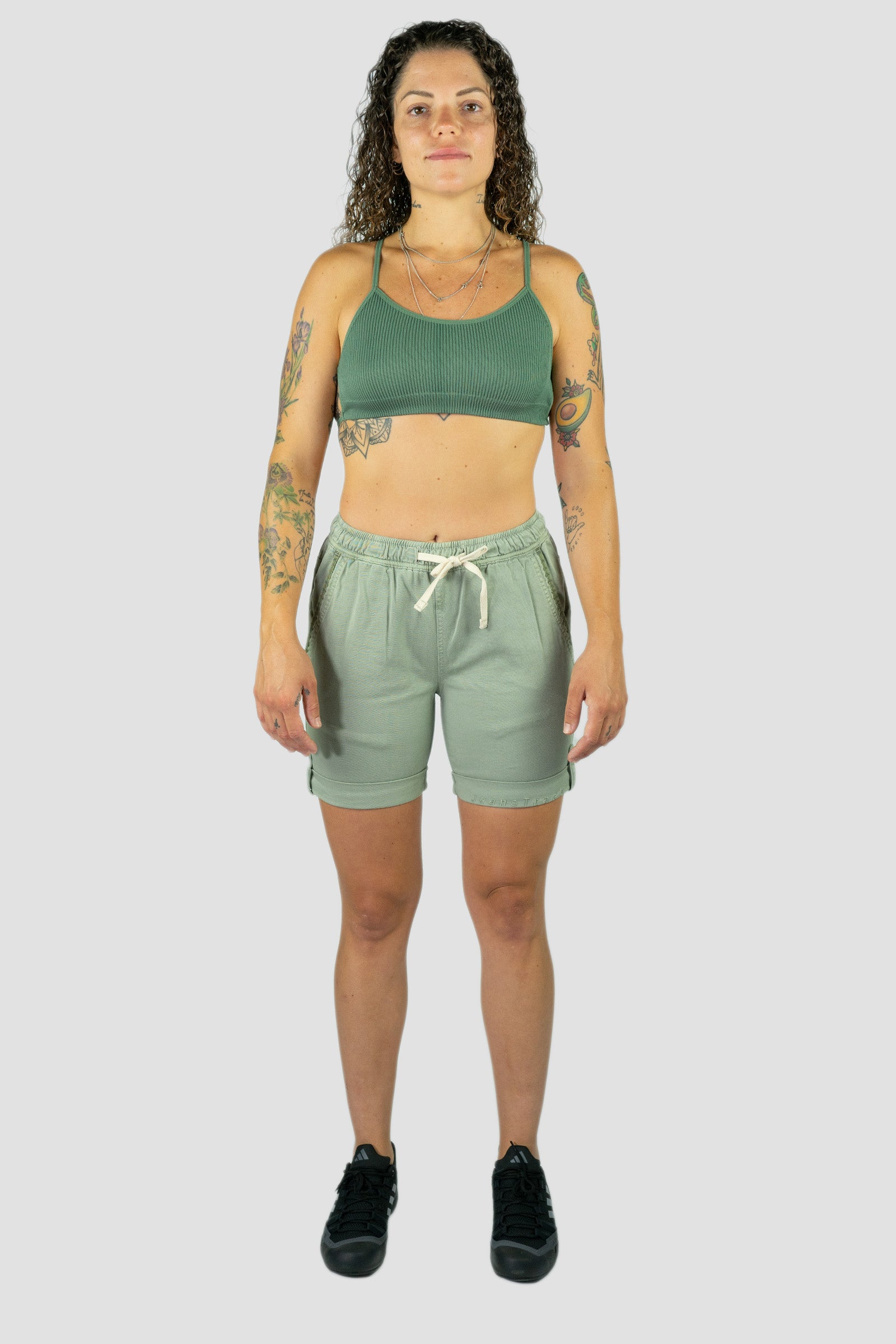 Pantalón Escalada - Trekking Shira Short Olive Mujer