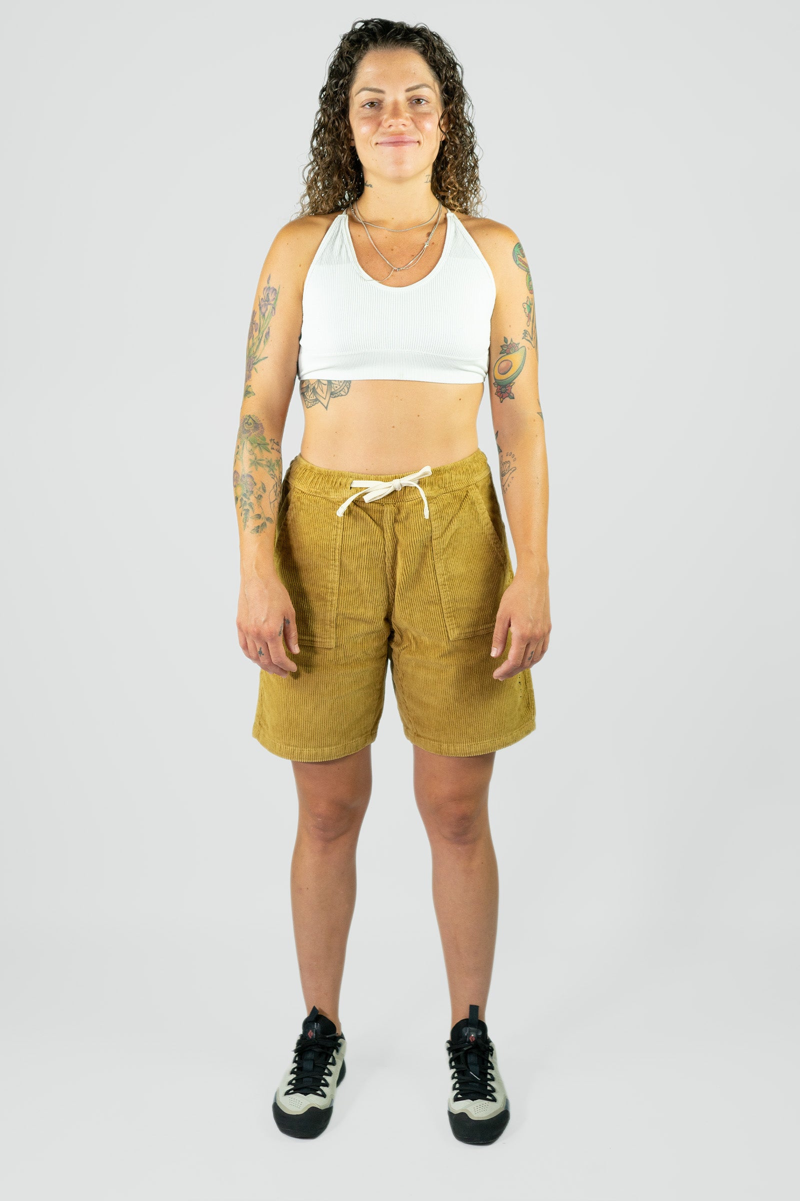 Pantalón Escalada-Trekking Crag Short Mustard Mujer