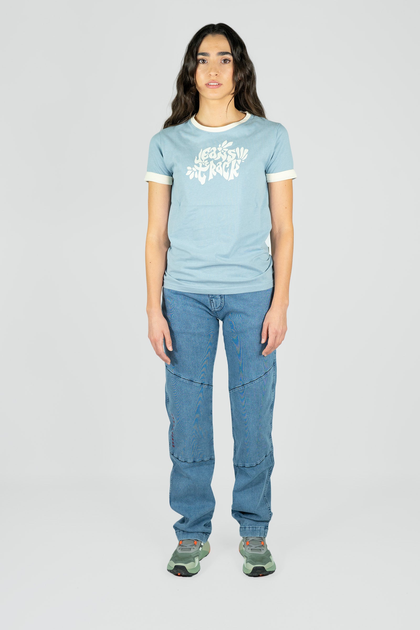 Pantalon d'escalade - Trekking Turia ECO Jeans Sky Repreve Homme