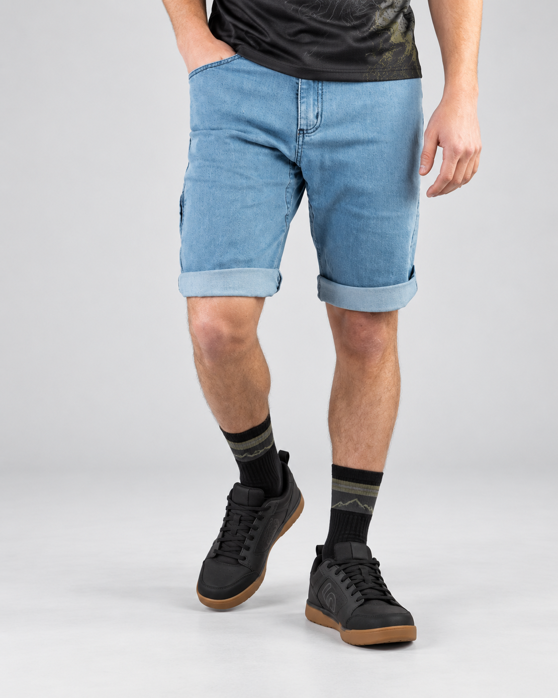 Gante Jeans Bleach Men's Urban Cycling Trousers