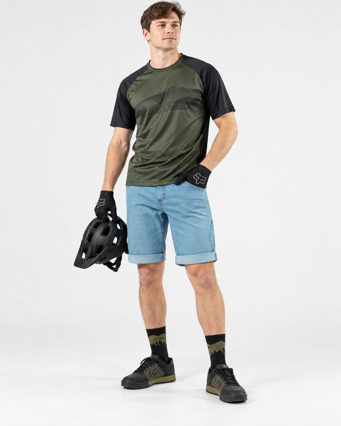 Gante Jeans Bleach Men's Urban Cycling Trousers