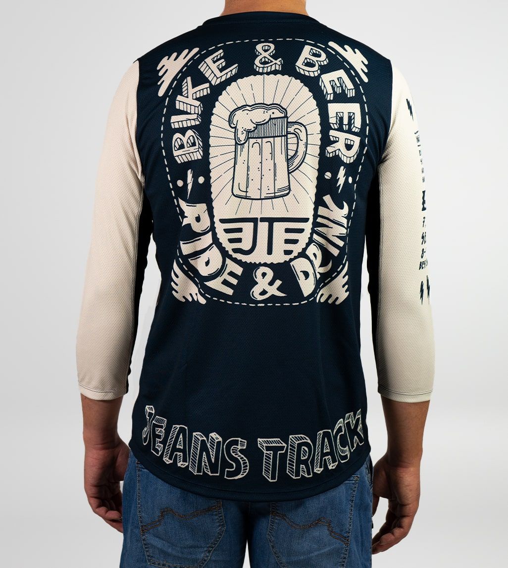 Camiseta técnica MTB bike & beer stone 3/4