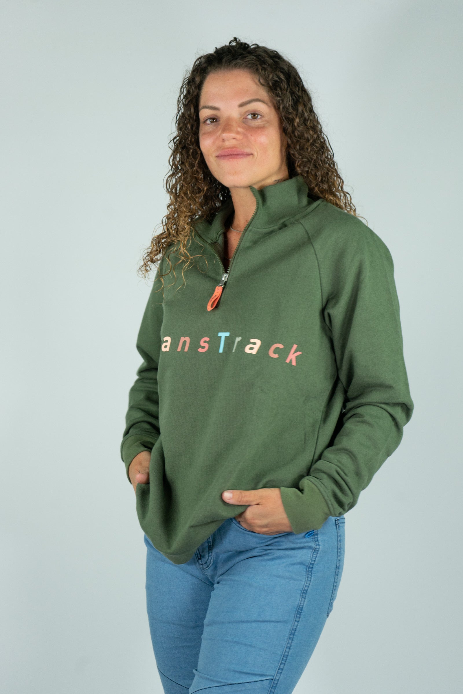 Sudadera Algodón Orgánico Twilight Khaki Mujer