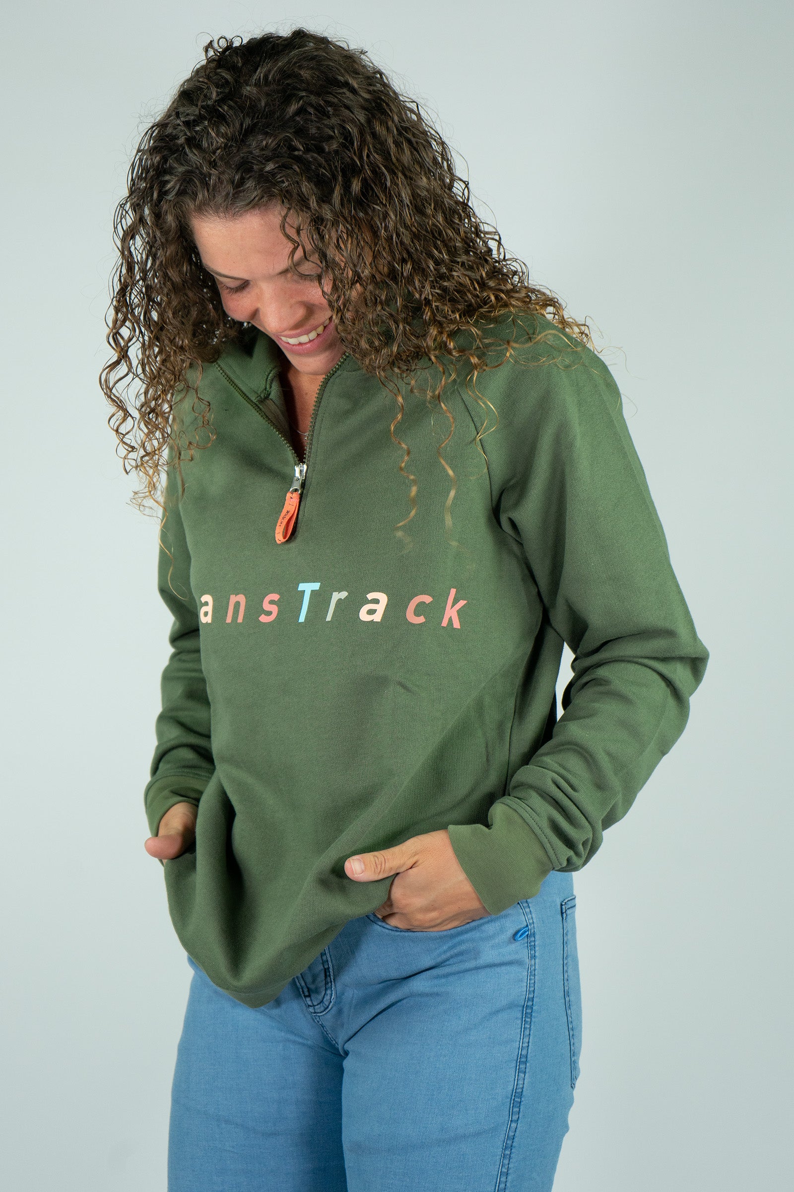 Sudadera Algodón Orgánico Twilight Khaki Mujer