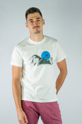 Camiseta Algodón Orgánico Sunset White