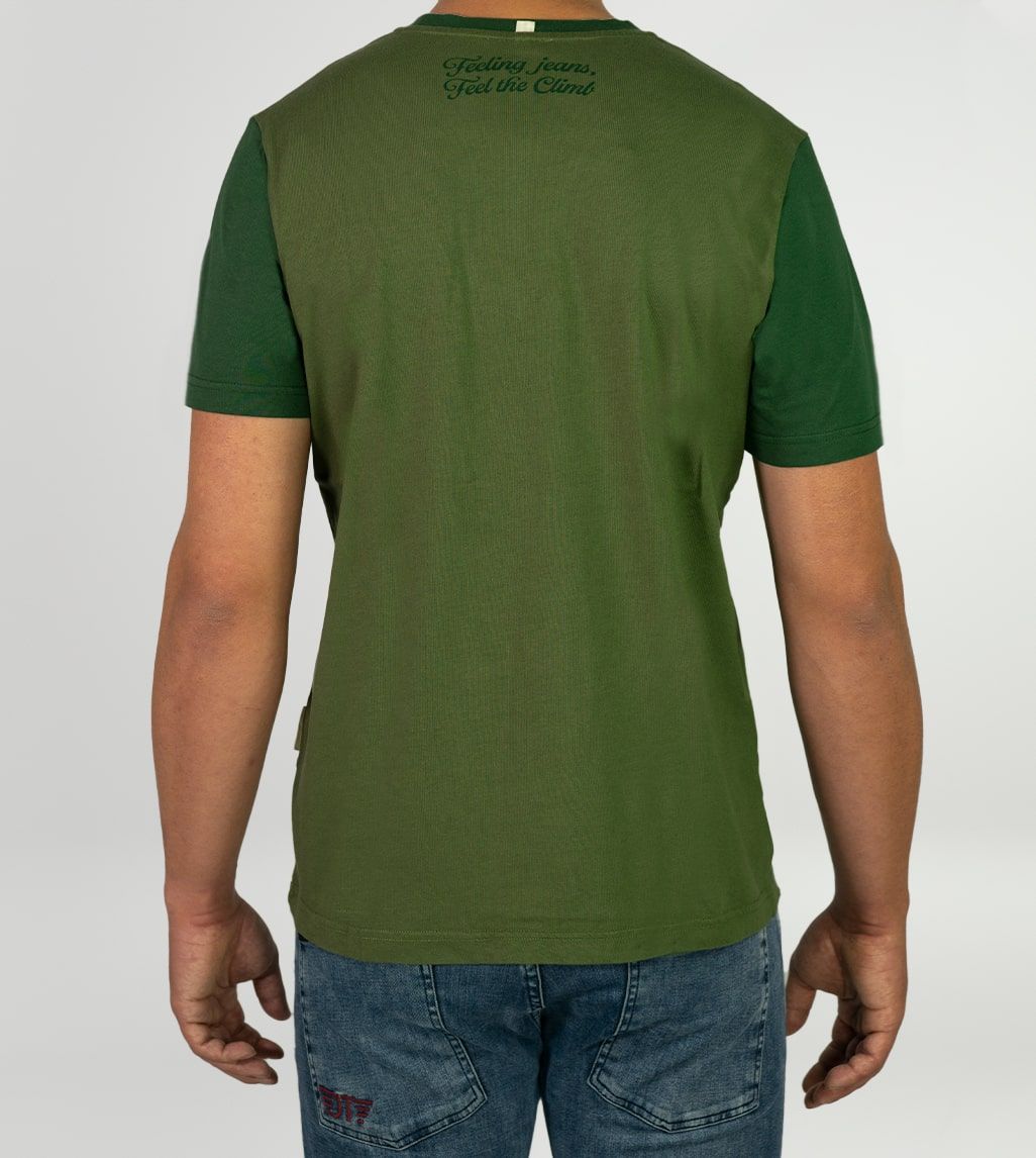Camiseta Algodón Orgánico Climb&Beer Green
