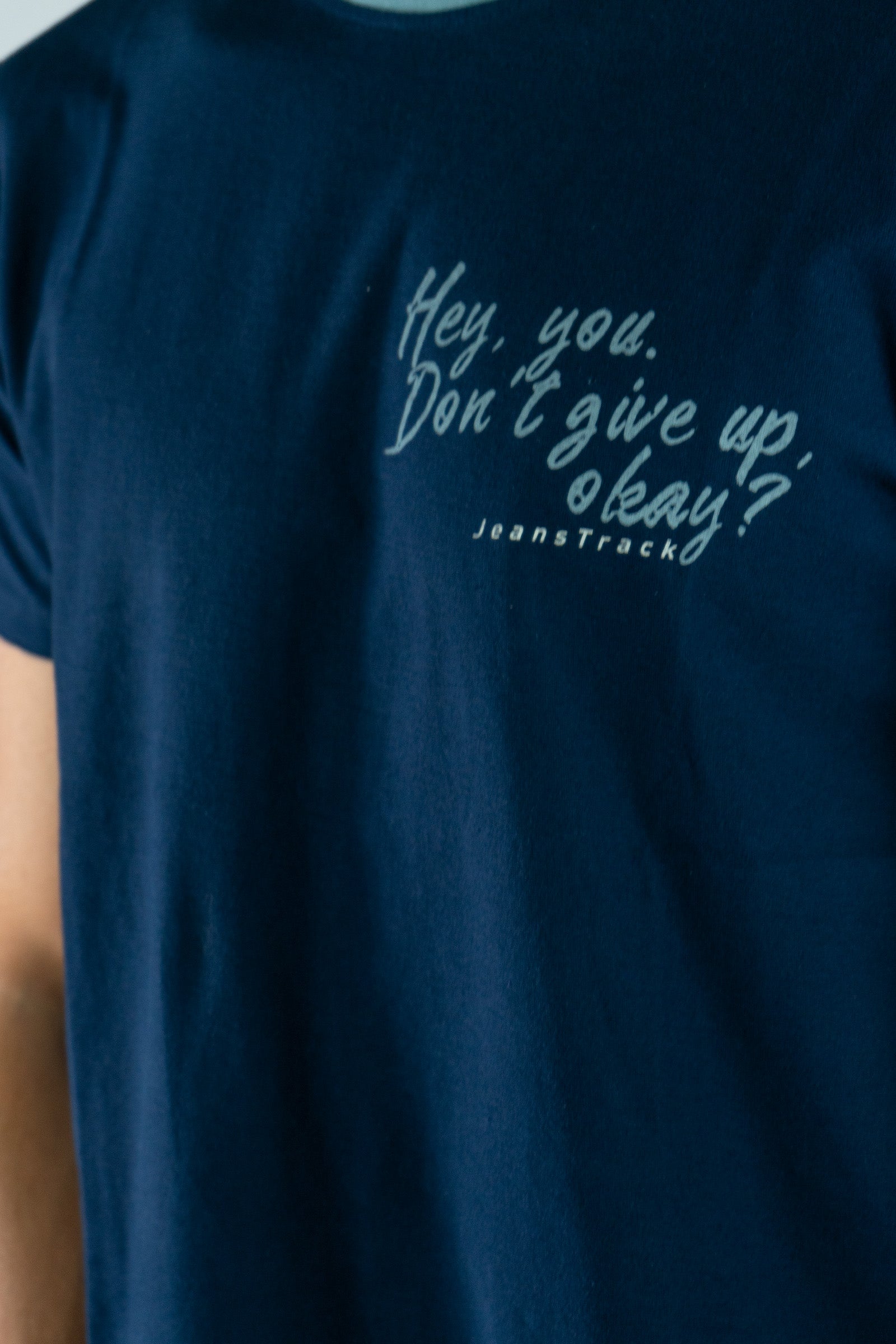 Camiseta Algodón Orgánico Mountains Navy