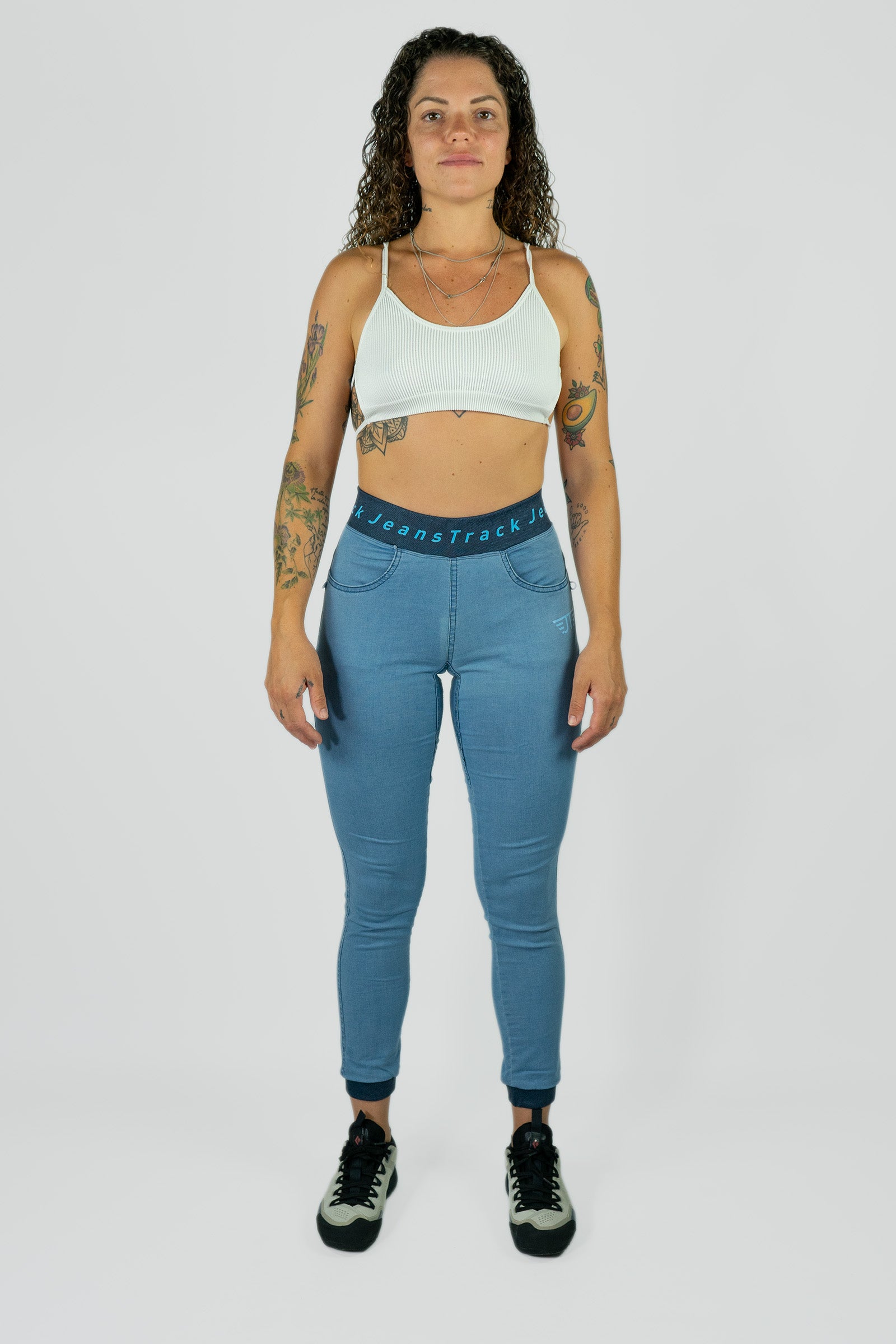 Pantalón Escalada - Trekking Dena Jeans Bleach Mujer