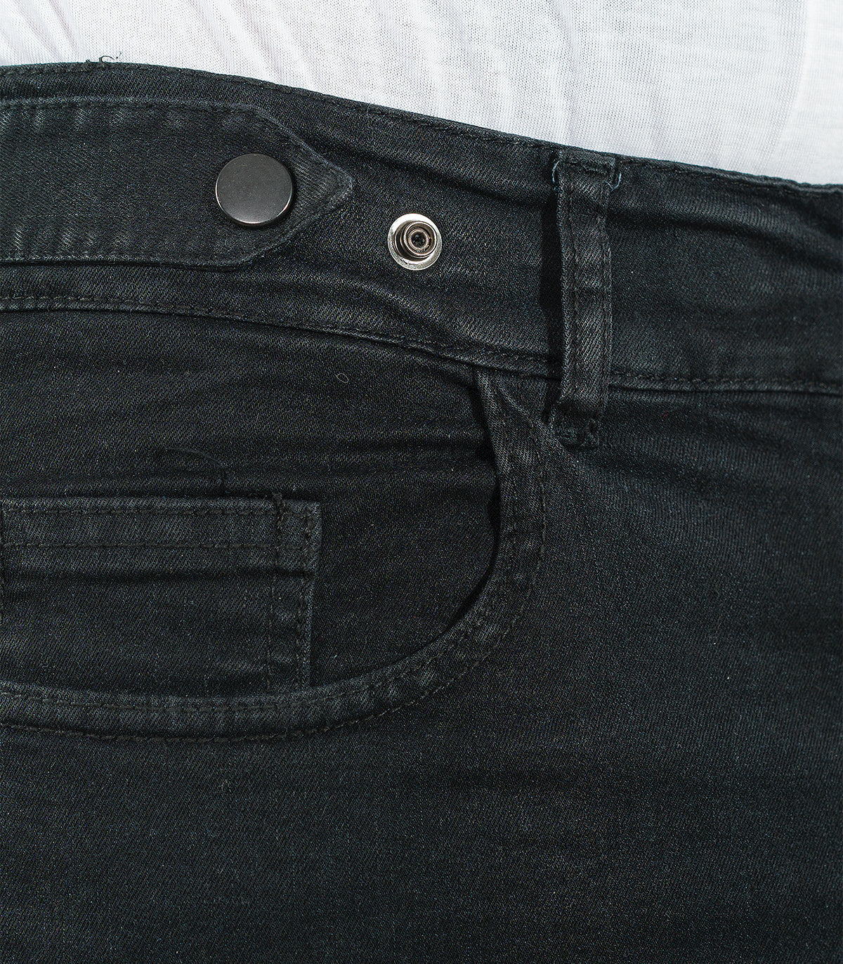 Fahrrad-Jeans Stadt Berlin Slim Fit WR Unisex Rinsewashed Schwarz