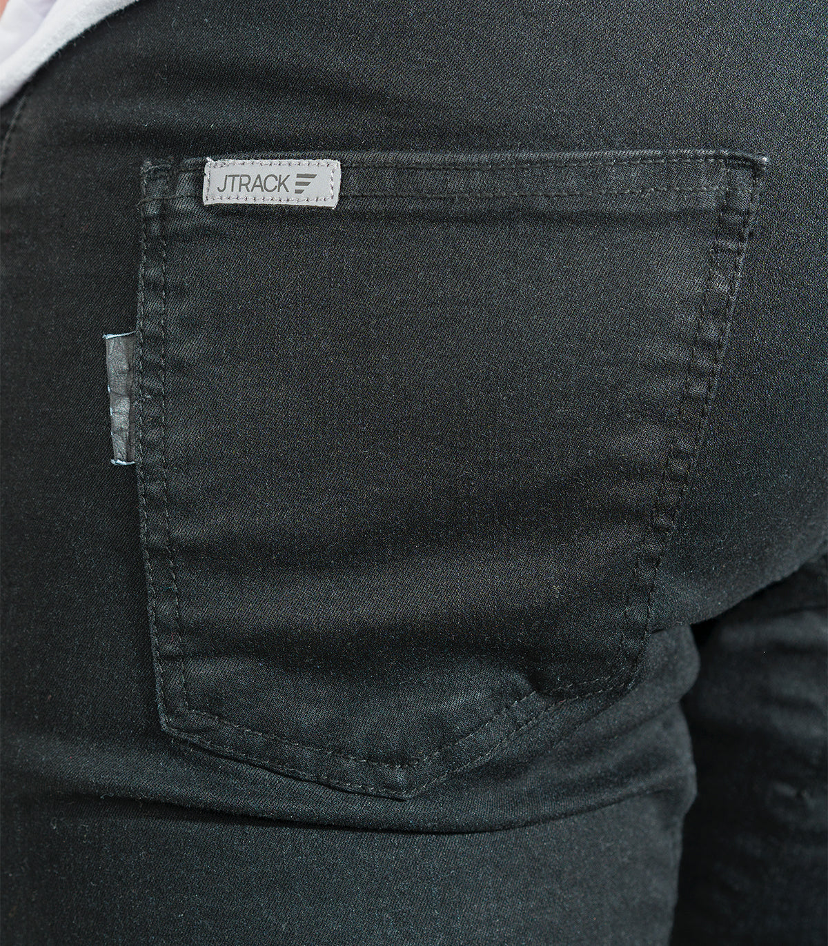 Fahrrad-Jeans Stadt Berlin Slim Fit WR Unisex Rinsewashed Schwarz