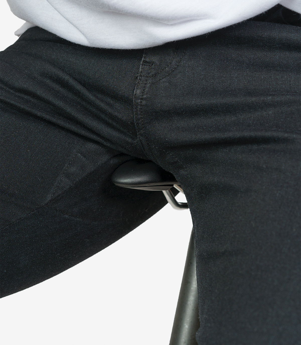 Fahrrad-Jeans Stadt Berlin Slim Fit WR Unisex Rinsewashed Schwarz