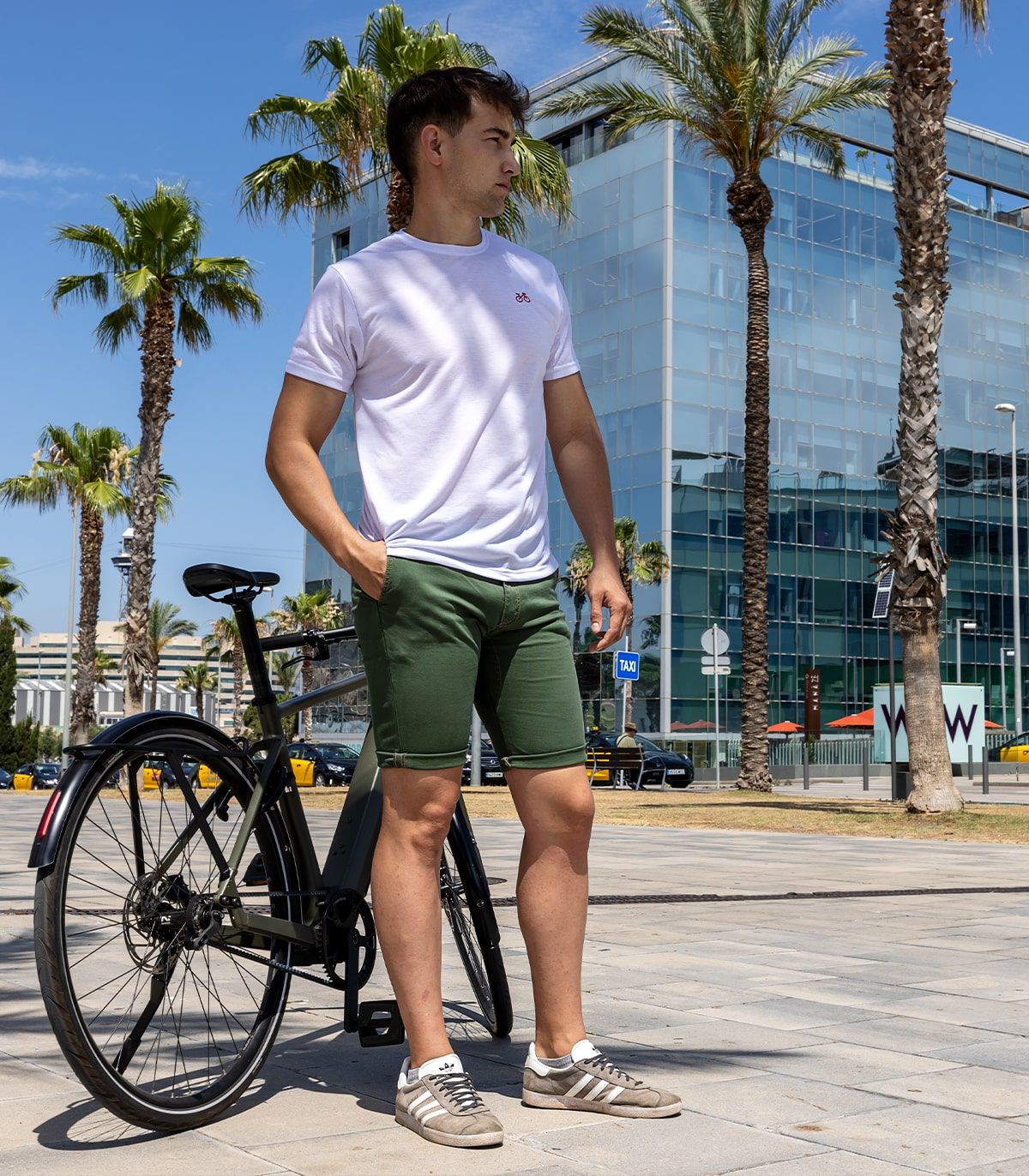 Fahrradhose Stadt Rotterdam Herren Khaki