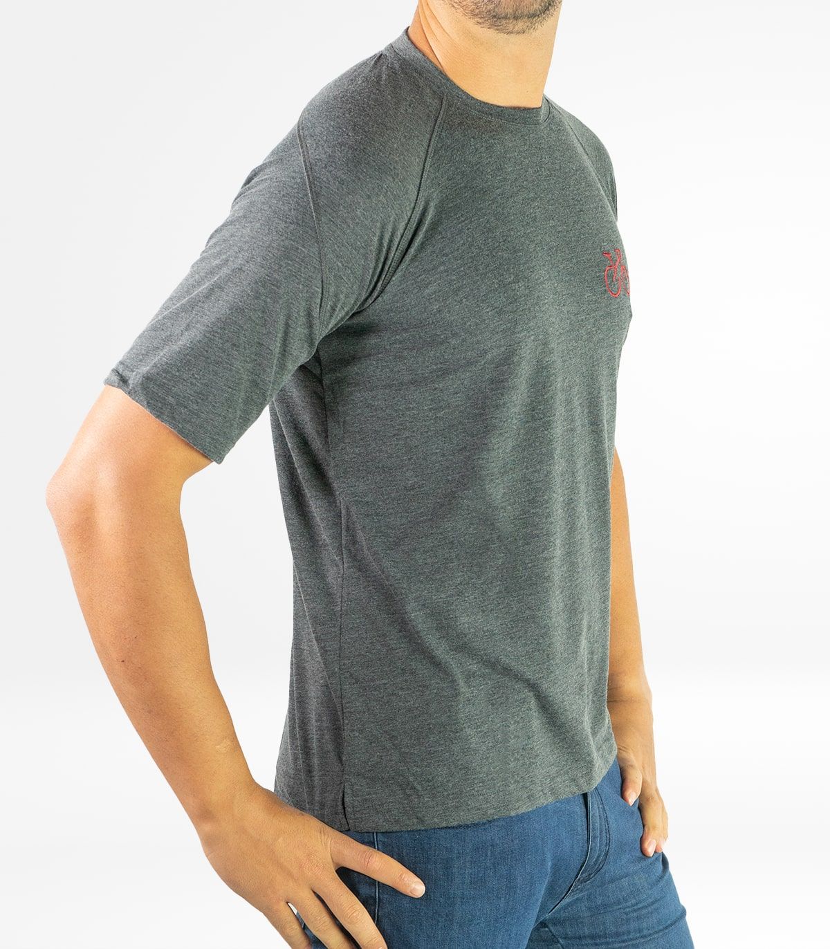 Milan Grey men's cotton T-shirt Seaqual