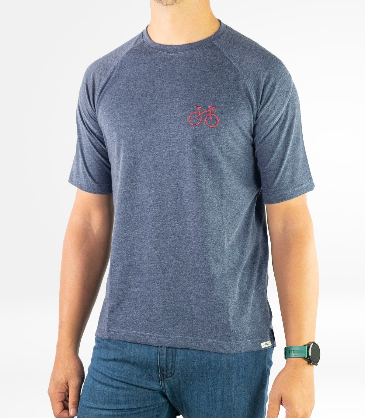 Milan Navy men's cotton T-shirt Seaqual