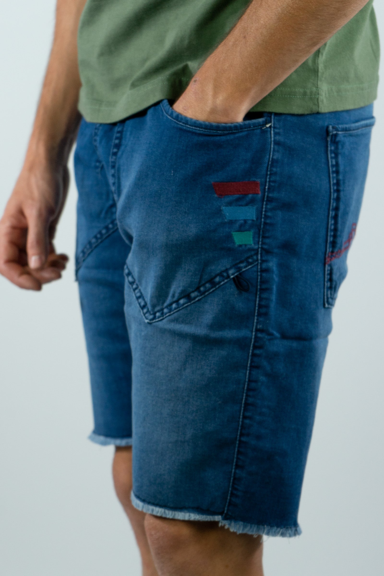 Pantalón Escalada Montes Short Jeans Iris Hombre