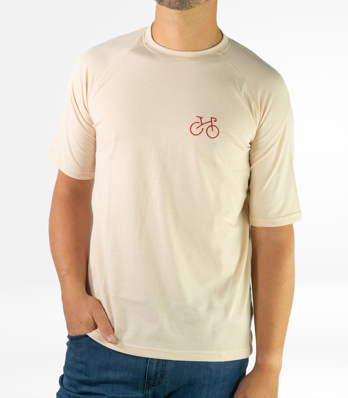 T-shirt da uomo Seaqual Milan Cream