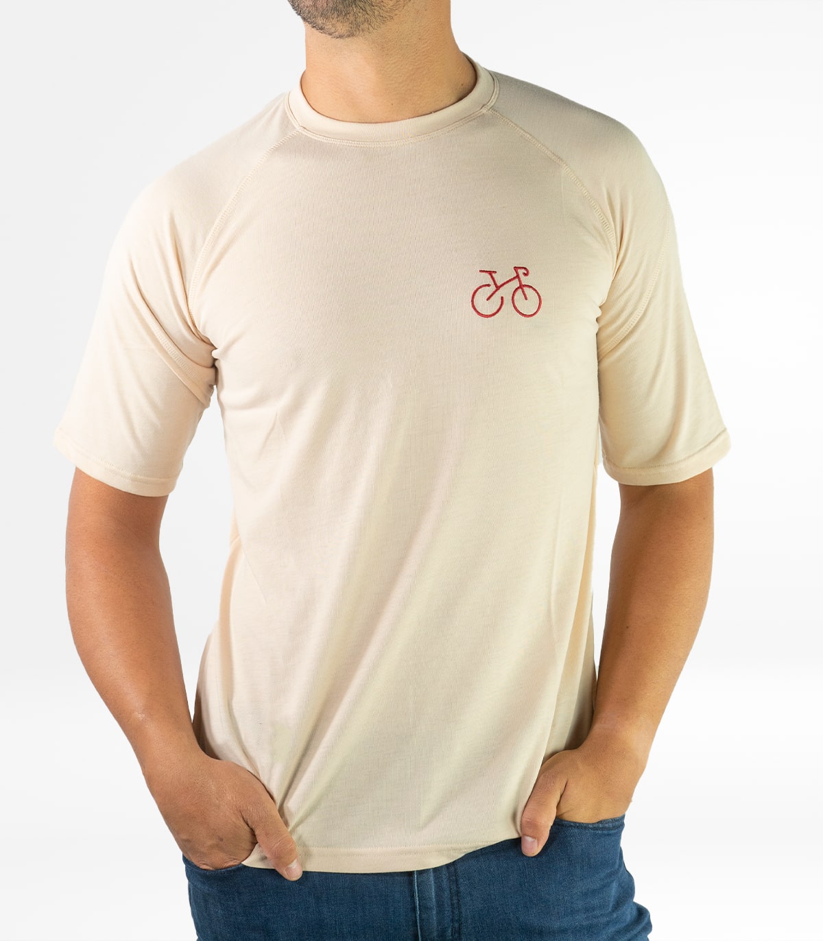 T-shirt da uomo Seaqual Milan Cream