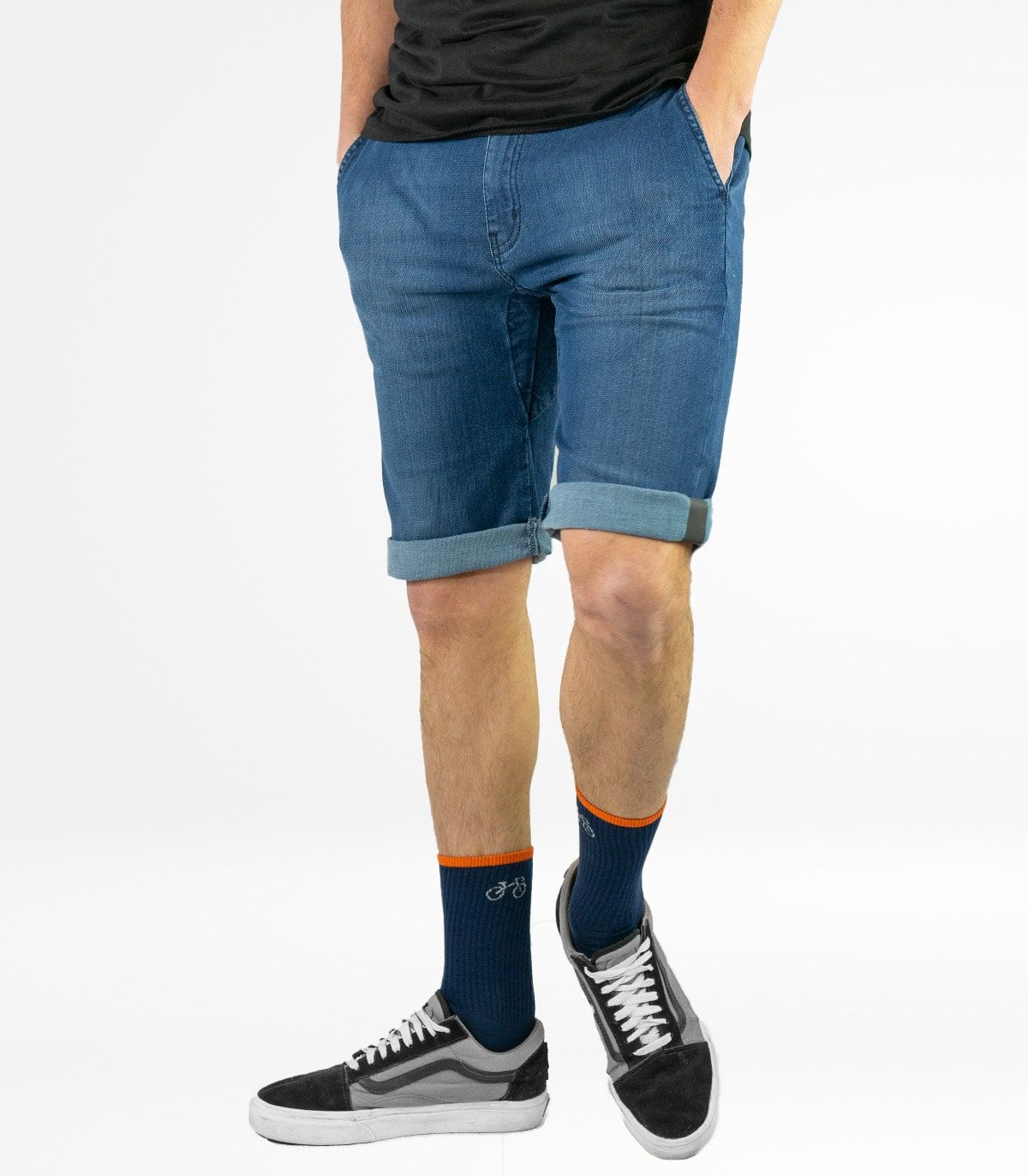 Pantalon Cyclisme Urbain Utrecht Short Jeans Stone Homme