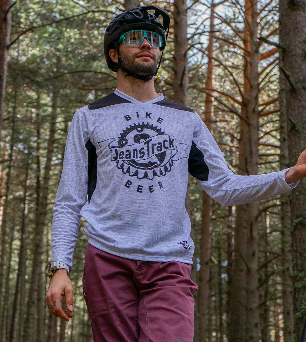 Camiseta Técnica MTB Bike & Beer Blanco ML