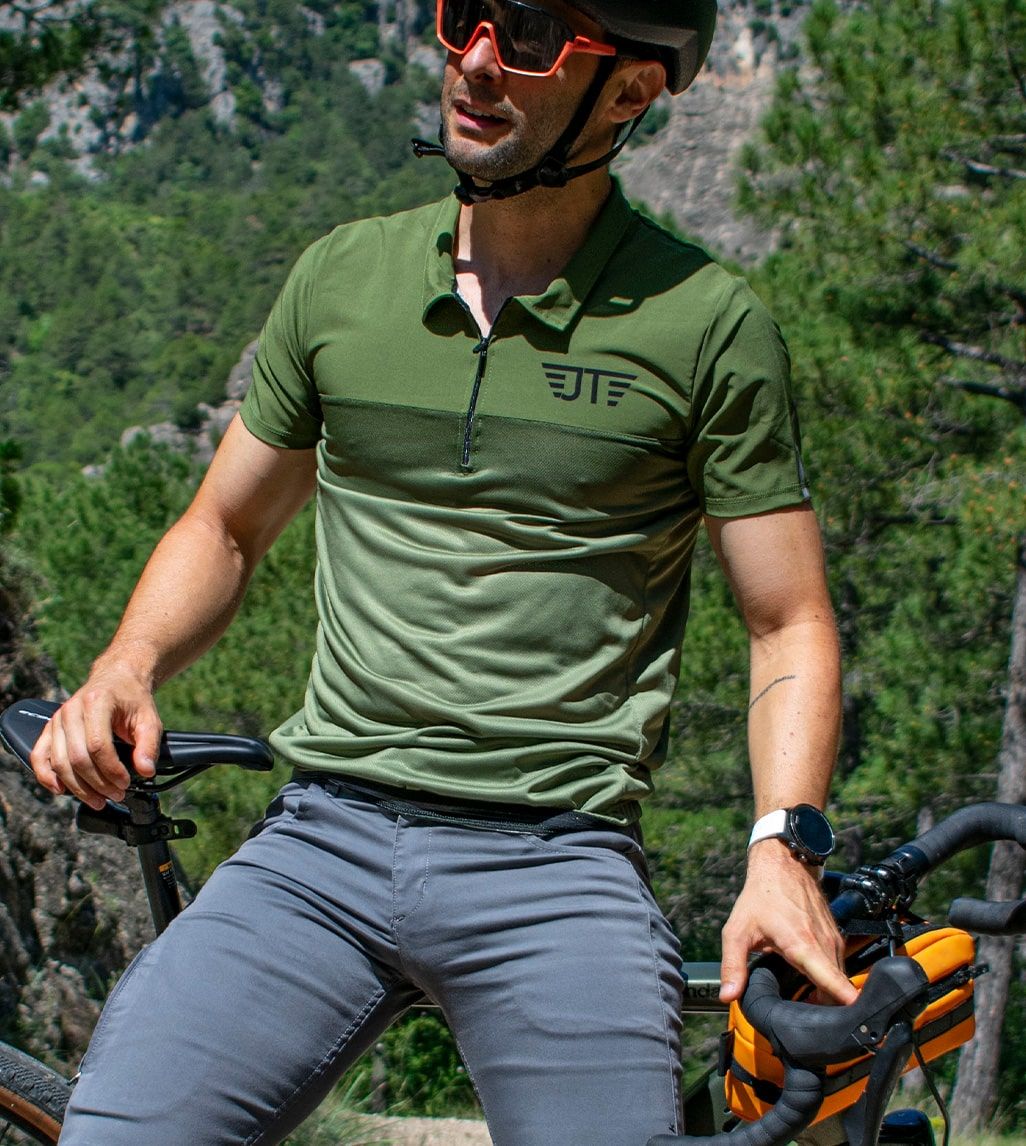 Polo técnico MTB Kom Khaki hombre